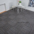 定制办公室地毯商用PVC拼接方块客厅台球厅水泥地隔音地垫大面积工业品 zx黑色条纹加强型 50*50cm1块沥青底
