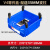 加厚背挂式组合式组立式斜口零件盒分类元件盒塑料螺丝工具盒 V4(蓝)276*279*128MM
