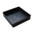 塑料方盘长方形方盘加厚元件盒物料盒零件盒具周转箱黑色胶盘 1号方盘375*250*65mm