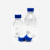 相液流动相瓶透明丝口瓶液相色谱溶剂瓶螺口储液瓶化学试剂瓶 100ml【2孔】