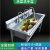 商用不锈钢水槽单槽加厚大洗菜盆洗手池厨房带平台支架一体水池 单槽长水池00*60*0cm1.0厚 N
