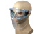 严品安防 可拆卸护目镜防飞溅眼镜面罩防护面屏（可拆卸面屏）
