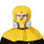 赛瑞佳防毒面具全面罩化工喷漆农封闭帽子呼吸器全脸防护头罩放毒防尘Y37098 黄色套装