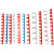 16 20PVC排卡电线管卡子U型管卡排码红10位8位排卡卡扣连排管卡白 20红色8位（窄位/低位）50/条装
