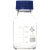 蜀牛蓝盖试剂瓶ml螺纹口玻璃丝口化学广口样品实验棕色 100ml透明蓝盖普通料
