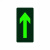 夜光安全出口指示牌小心地滑地贴标识贴安全通道紧急疏散标志 大脚丫右小心台阶右ZK013