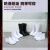 EVA泡沫轻便卫生靴水靴雨鞋水产渔业防滑防水防油工作靴 白色低帮 货号990 37
