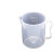 安赛瑞 塑料量杯（2个装）塑料刻度烧杯透明液体量杯 实验室大容量塑料烧杯带把手2000ml 600024