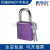 BRADY贝迪 铝制挂锁1（2.5cm）锁梁 坚固的铝制锁身硬质镀铬钢制锁梁 质量轻坚固耐用 104573 紫色6把