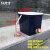 LISM家用加厚方形塑料水桶带水龙头放水开关阀门洗头手钓鱼储物桶带盖 15L 白色方桶+直通阀门(盖颜色随机)