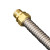 玛仕福 304不锈钢波纹管双外丝铜头金属软管铜头金属软连接风机盘管 4分DN15(20cm) 