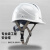 希凡里安全帽男工地夏季透气ABS国标领导电力工程白色头盔印字LOGO YDTQ透气款红色舒适旋钮帽衬插接口帽