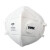 优维斯（uvex）8721211防尘口罩带呼气阀折叠式KN95耳带式劳保口罩 白色 20只/盒