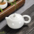 德化羊脂玉白瓷茶壶陶瓷家用泡茶壶带过滤网大号单个功夫茶具单壶 羊脂玉-官帽壶
