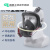 LISM防尘口罩电焊面罩工业粉尘打磨消防透气体喷漆仿甲醛化工防毒面具 面具+4号过滤盒
