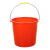 谐晟  加厚塑料水桶 物业手提清洁桶 25L 红色 1个