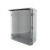 户外室外监控防水箱ABS塑料配电箱箱带防雨棚电源设备保护箱 400X250X170透明门