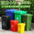 户外环卫垃圾桶大容量分类商用环保小区240L升室外塑料带盖箱商铺 50L加厚无轮有盖*颜色备注/