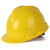 加厚abs安全帽电工建筑工地程施工领导监理透气防砸头盔可印字V型 V型透气款-黄色