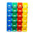 仓库收纳盒斜口螺丝配件零件盒组合式塑料盒子长方形货架分类分格 A1#斜口盒-蓝色180*125*78