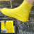 德岐 硅胶雨鞋套 防滑加厚 男女成人雨具户外耐磨防水 黄色 S(30-33码) 