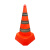 可伸缩路锥可发光安全反光锥雪糕桶汽车交通道路应急警示路障设施可折叠 橙色