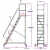 铝合金梯子  移动平台梯 户外梯 登高梯 踏步梯 跨线梯 ZWLAP-H252.5米