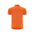 者也 夏季POLO衫 棉质翻领短袖公司活动宣传工作服可定制logo印字 6880款橘色 S码 