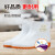 趣行 白色雨鞋 短筒（36-46码） 男女款胶鞋防水防滑防油耐酸碱 户外雨鞋厨房防水靴