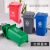 桌面垃圾桶家用可爱办公室迷你垃圾桶创意分类宣传小号早教模型桶 红绿蓝灰4色一套+分类卡片