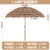 梦米欧 仿真稻草伞沙滩露营遮阳伞海滩伞户 （伞面直径）1.8米稻草伞