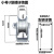 适用304不锈钢轴承定滑轮U型V型方管轨道轮导轨平移门重型推拉门 201材质小号U型(槽宽16MM)