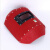 电焊面罩手持式红钢纸加厚焊帽焊工氩弧焊烧焊全脸防烤脸透气帽子 手持式面罩(含玻璃)