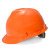 尚琛  标准型ABS安全帽工地领导建筑工程头盔透气男 橙色标准型PE一指键