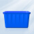 米奇特工 水箱大号加厚塑料水桶长方形周转储水箱  400L（蓝色）