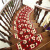 欧式木楼梯踏步垫免胶自粘防滑保护台阶贴长方形脚垫子红地毯定制 玫瑰-05弧形 60*24+3cm魔术扣