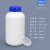 水杉1L乳白色配蓝盖大口圆瓶实验室密封塑料瓶样品瓶留样瓶1kg