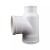 来禹  PVC瓶型三通防臭防溢水PVC排水管下水管配件 dn110*50 