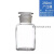试瓶磨砂口广口玻璃瓶细口瓶分装加厚蓝盖玻璃瓶棕色透明工业品 zx250ml磨砂白广口