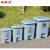 圣极光脚踏垃圾桶小区街道垃圾回收箱磨砂款环卫桶G5471灰色50L