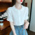 木季云（MU JIYUN）女士夏季时尚短袖衬衫纯棉小个子新款夏装小衫百搭娃娃领薄款小衫 白色 s
