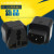 PDU转换插头UPS C13转国标插座 服务器IEC320-C14插头转国标 黑色(三孔+三孔+二孔)