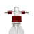 希万辉 螺口洗气瓶实验室密封缓冲气体安全瓶泵螺口缓冲瓶 500ml
