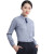 中神盾Z-512 男女装新款衬衫竹纤维纯色长袖商务工装职业方领衬衫定制职业装（41码）4XL 灰色 （1-9套）