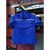 夏季劳保工作服套装男女红色蓝色藏蓝色工地机械工厂车间电力修车 蓝色短袖单上衣 185/3XL