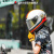 睿觅（RYMIC）摩托车复古头盔全盔3C认证男女机车骑行头盔四季通用V80骑士M