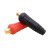 众立诚电缆连接器对接插头插座焊接耦合器DKJ50-70 插头+插座（红）