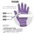 手套干活用的 夏季薄款尼龙线 透气工作耐磨手套劳保弹力 劳工劳 紫色尼龙手套(12双) M