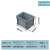 EU物流箱加厚塑料周转筐长方形胶筐工具框收纳盒子储物盒过滤箱子 外400*300*280加强底 灰色物流箱(无盖)