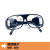 木工防护眼镜打磨电焊玻璃喷漆钢化骑行工作灰尘飞溅透明工业全封护目镜 2010黑色眼镜(2010款)